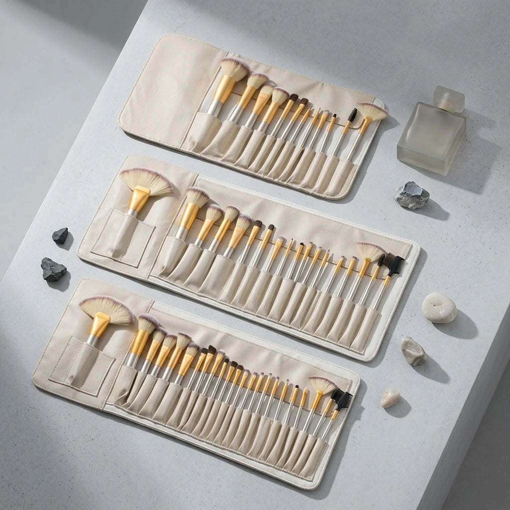 Meivelle 24-Piece Pro Wooden Handle Set