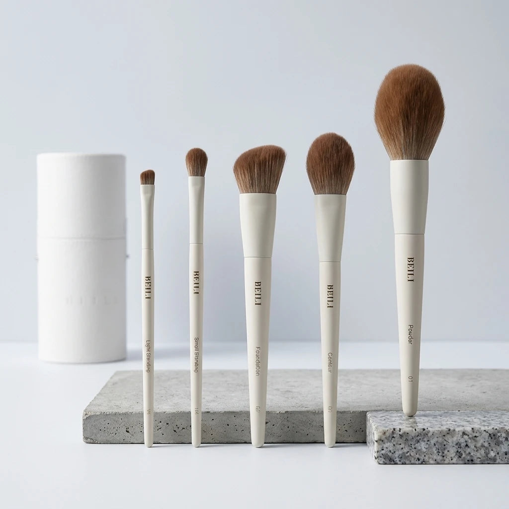 Meivelle 5-Piece Essential Face Brush Set